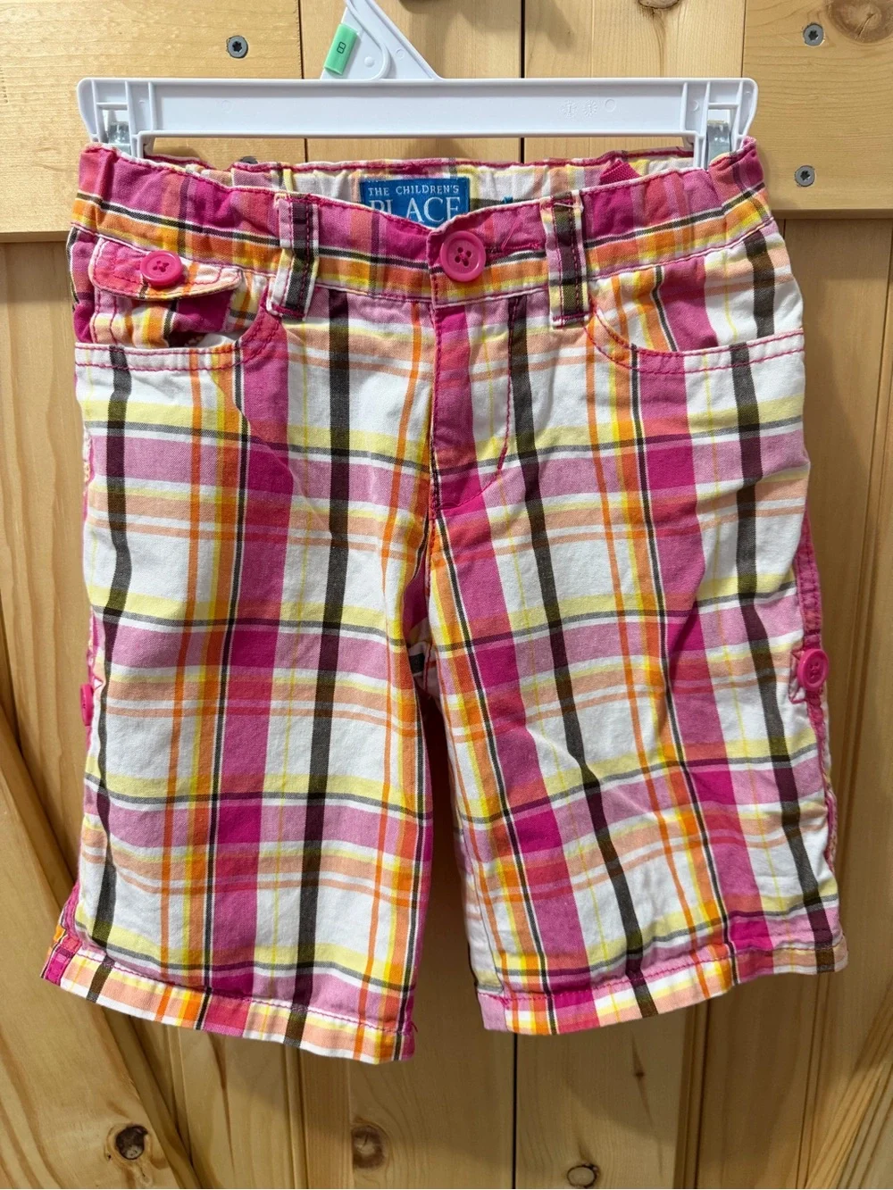 The Children's Place Pink Plaid Shorts